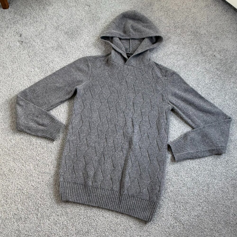 Gianetti Wool Hoodie Knit Sweater Made in Italy Fall Spring SMALL      - 1I2480